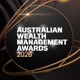 Australian Wealth Management Awards 2026 official logo — Troy Gudgeon finalist